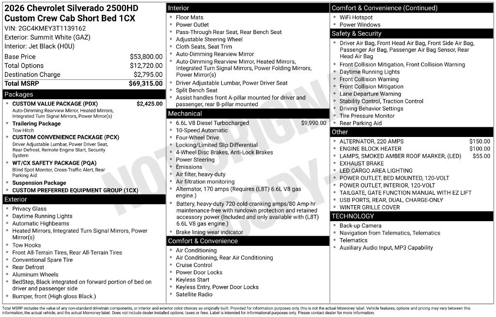 2026 Chevrolet Silverado 2500 HD Custom - Photo 27