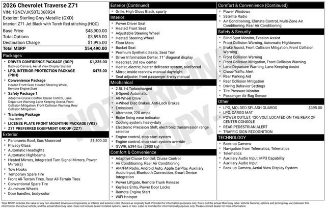 2026 Chevrolet Traverse Z71 - Photo 27