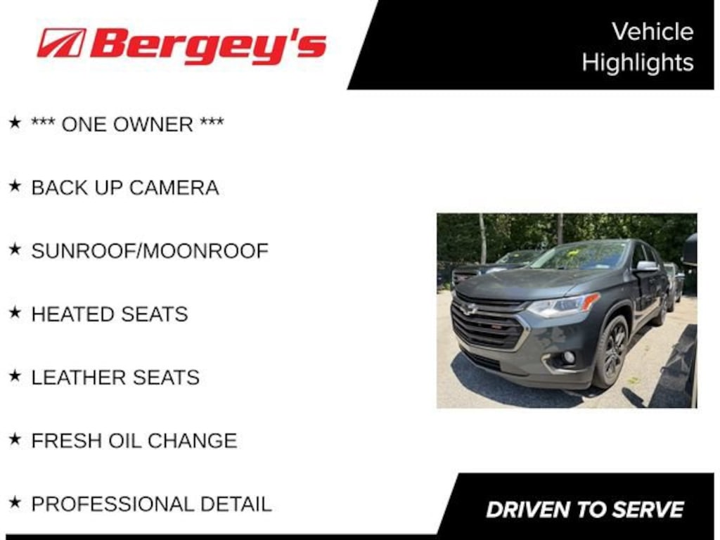 Used 2020 Chevrolet Traverse RS SUV