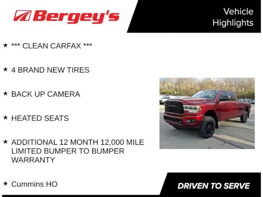 Used 2021 Ram 3500 Big Horn Crew Cab 4x4 8 Box Truck