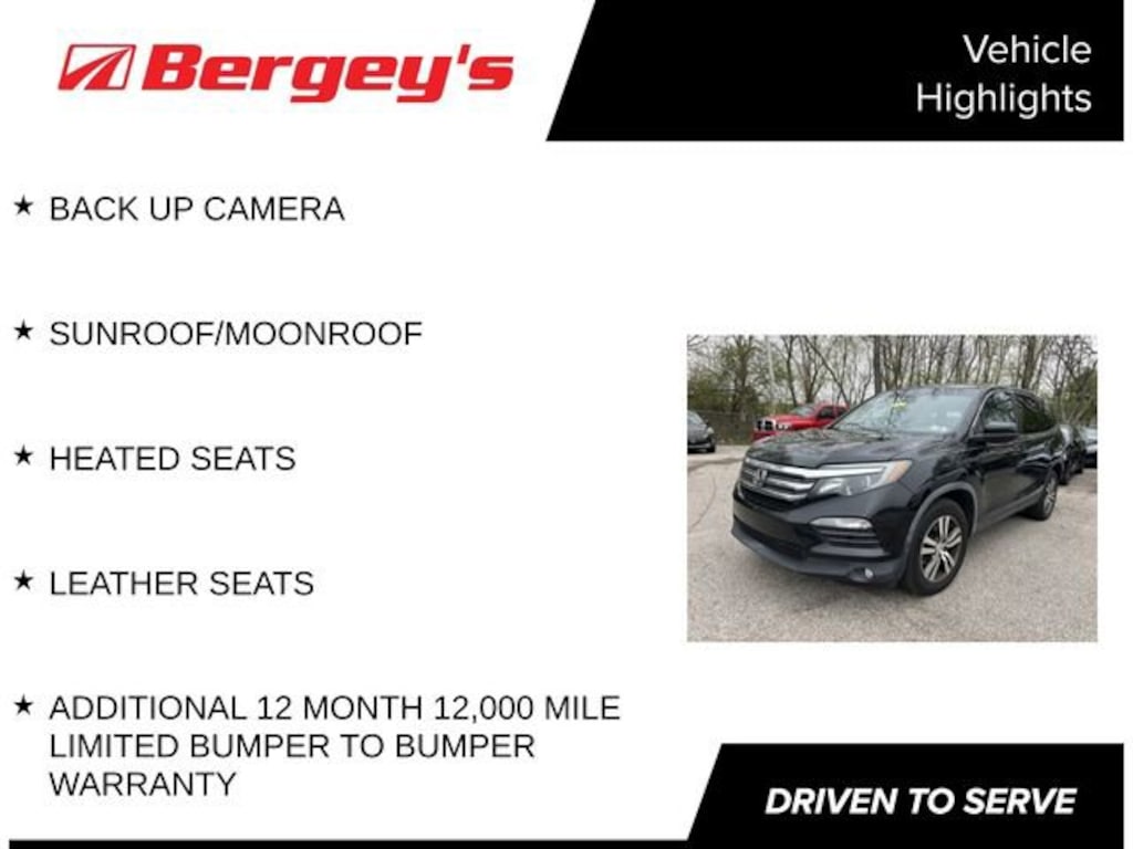 Used 2017 Honda Pilot EX-L SUV