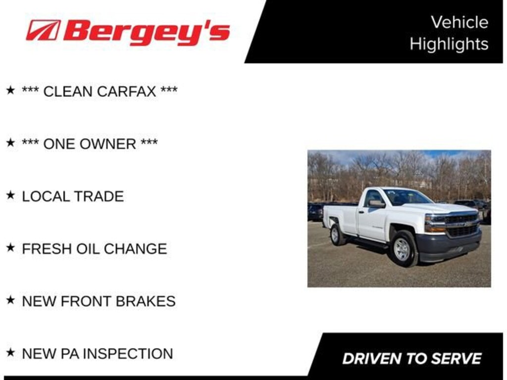 Used 2016 Chevrolet Silverado 1500 Work Truck Truck