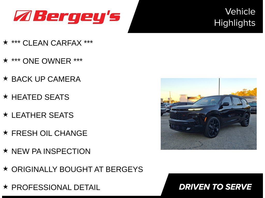 Used 2025 Chevrolet Traverse RS SUV