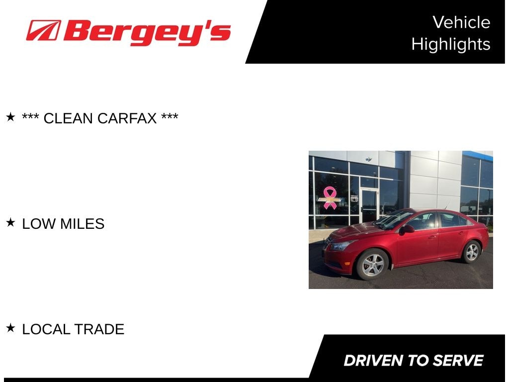 Certified 2014 Chevrolet Cruze 1LT Sedan