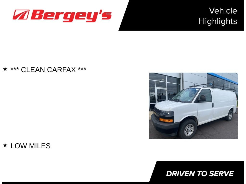 Certified 2022 Chevrolet Express 3500 Work Van Cargo Van