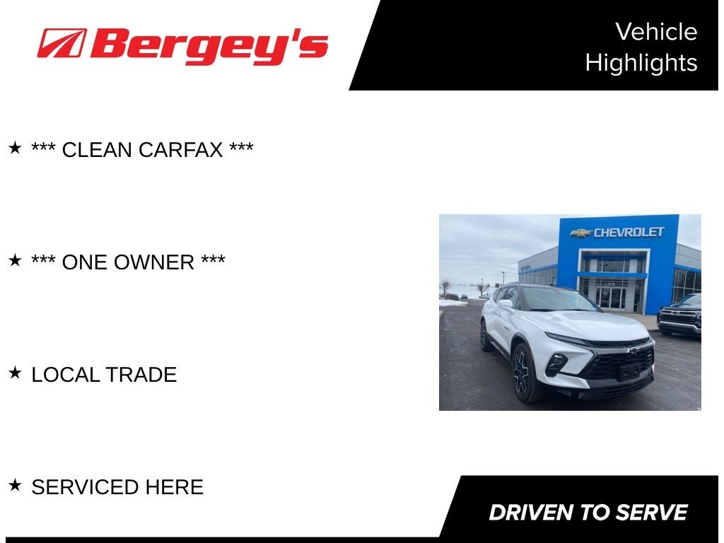 Certified 2023 Chevrolet Blazer RS SUV