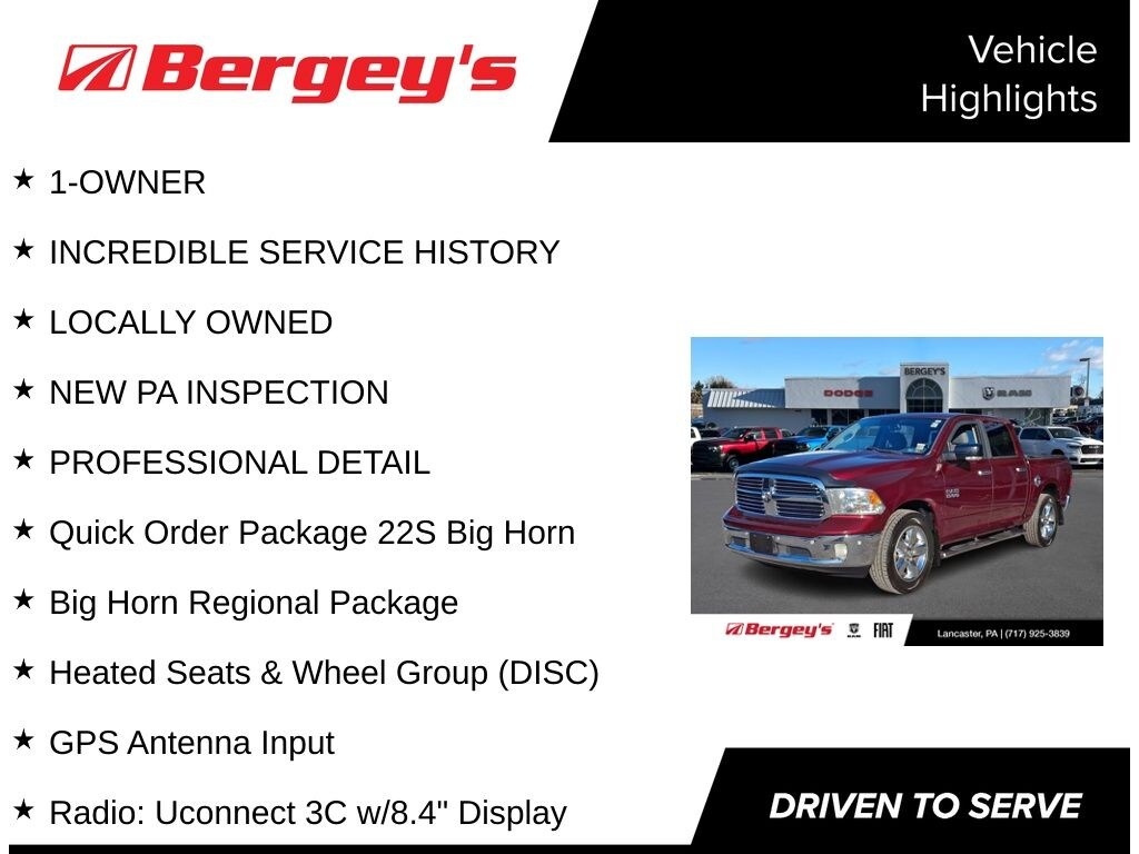 Used 2017 Ram 1500 Big Horn Truck