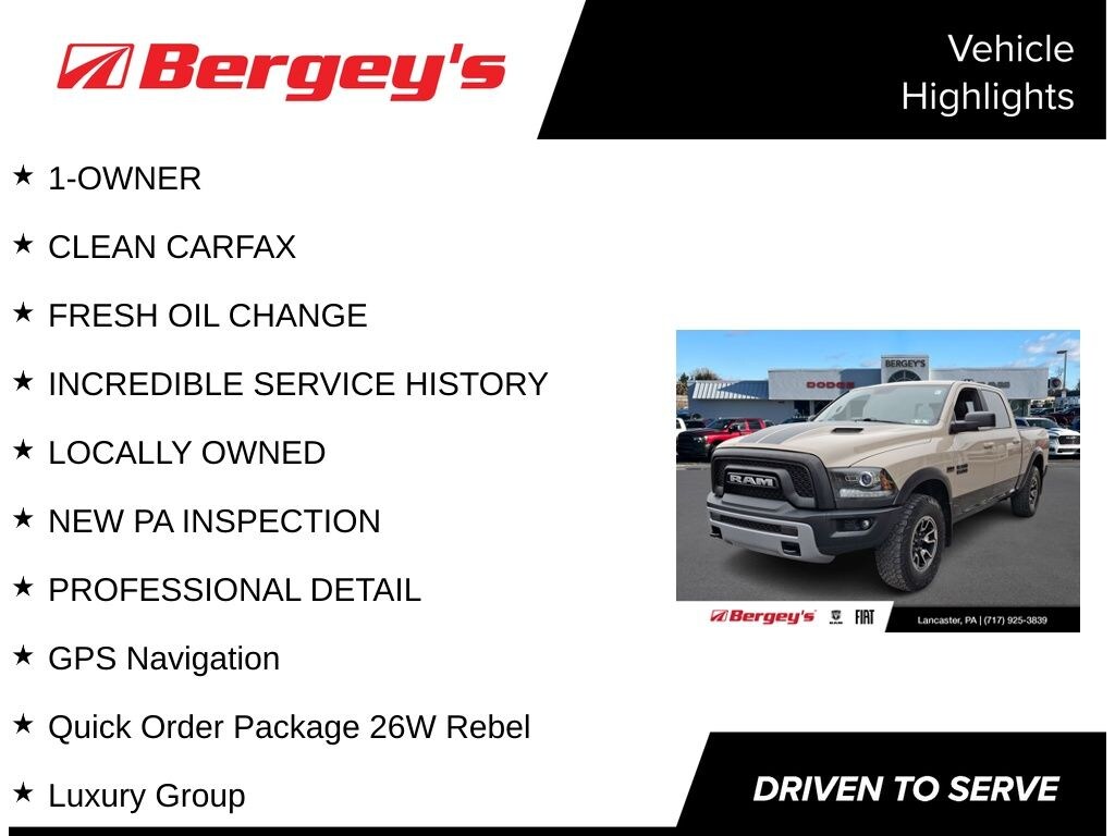 Used 2017 Ram 1500 Rebel Truck