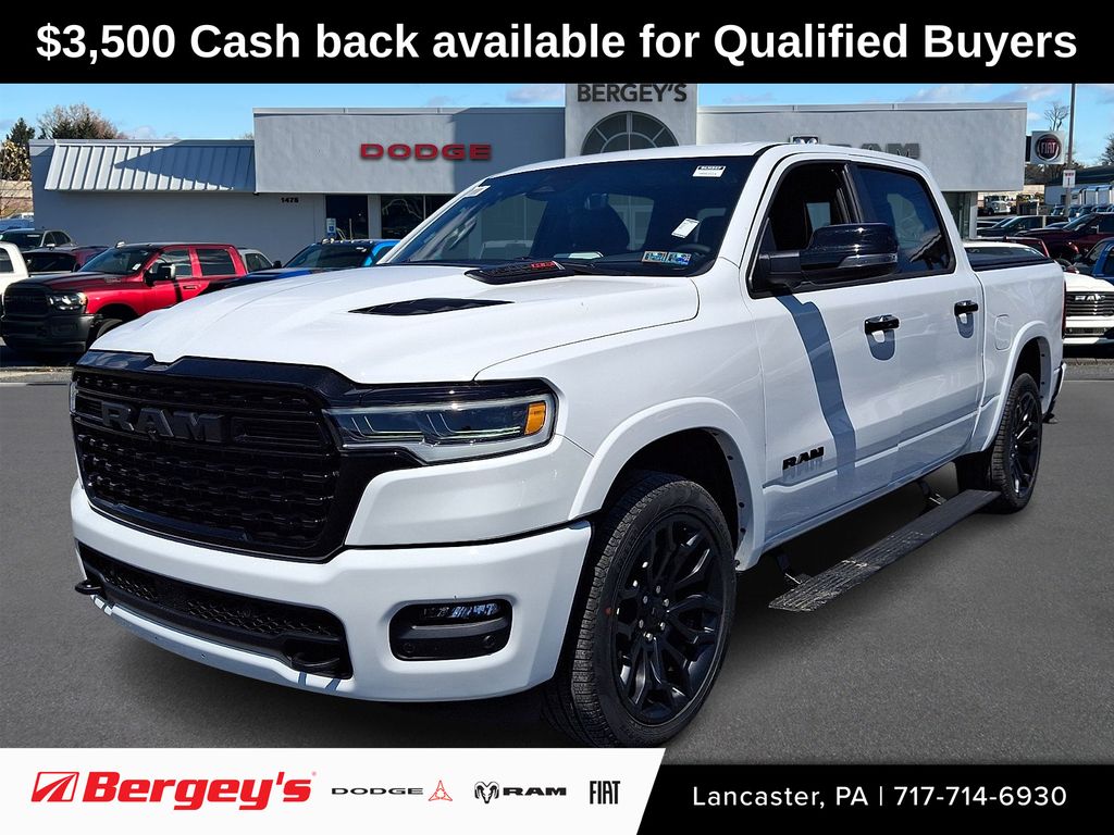 2026 Ram 1500 Limited Pickup | Bright White Clearcoat | Bergey's