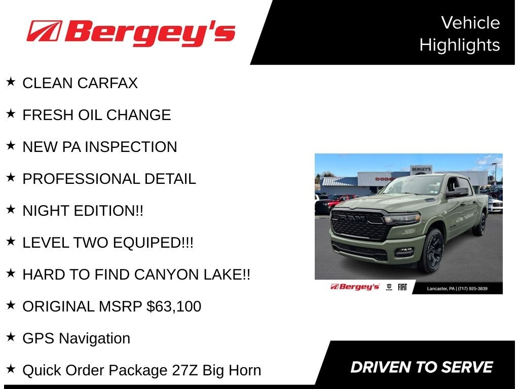 Used 2026 Ram 1500 Big Horn/Lone Star Truck