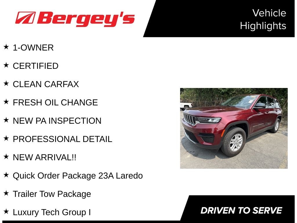 Certified 2025 Jeep Grand Cherokee Laredo SUV