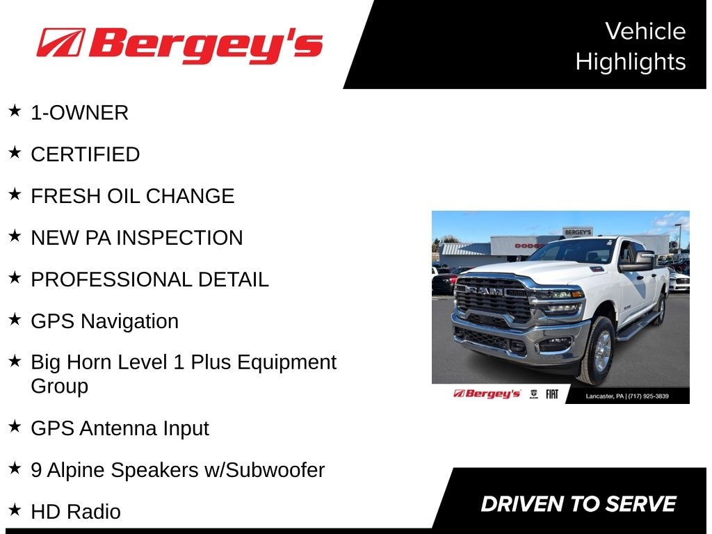 Certified 2025 Ram 2500 Big Horn Truck