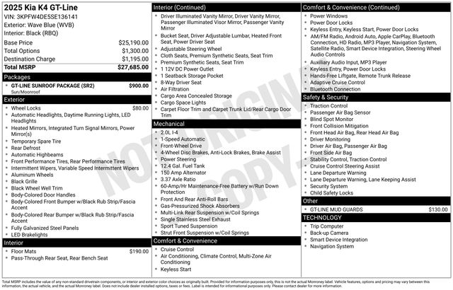 2025 Kia K4 GT-Line - Photo 39