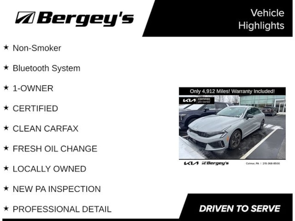 Certified 2025 Kia K5 GT-Line Sedan