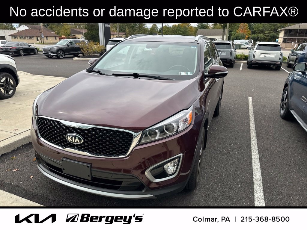 Used 2016 Kia Sorento EX with VIN 5XYPHDA55GG124424 for sale in Colmar, PA