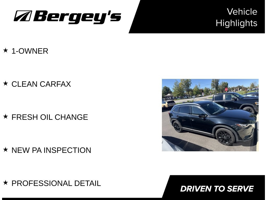 2022 Mazda CX-9 Touring Plus SUV | Jet Black Mica | Bergey's in