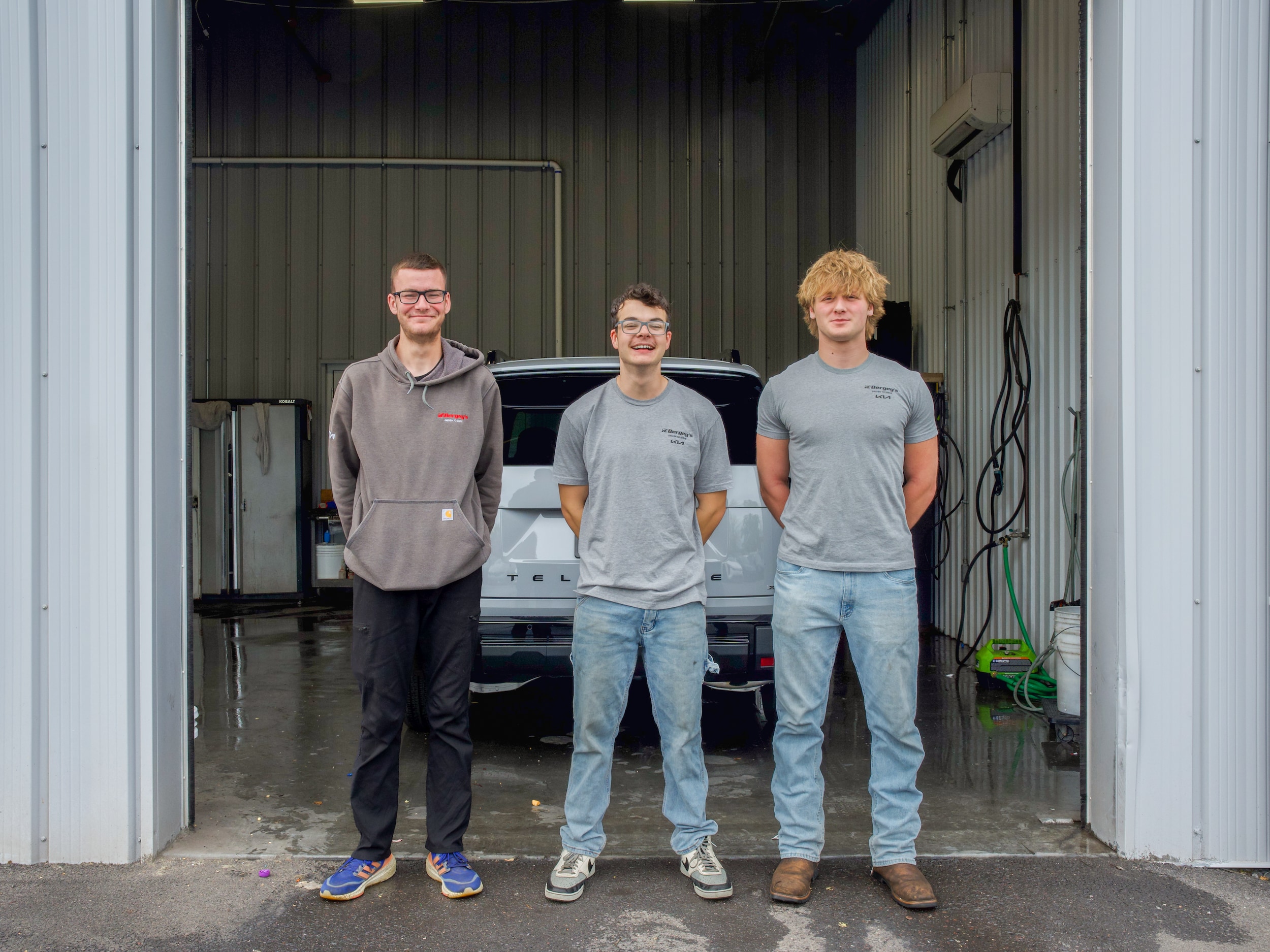 Bergey's Kia Detail Department Team