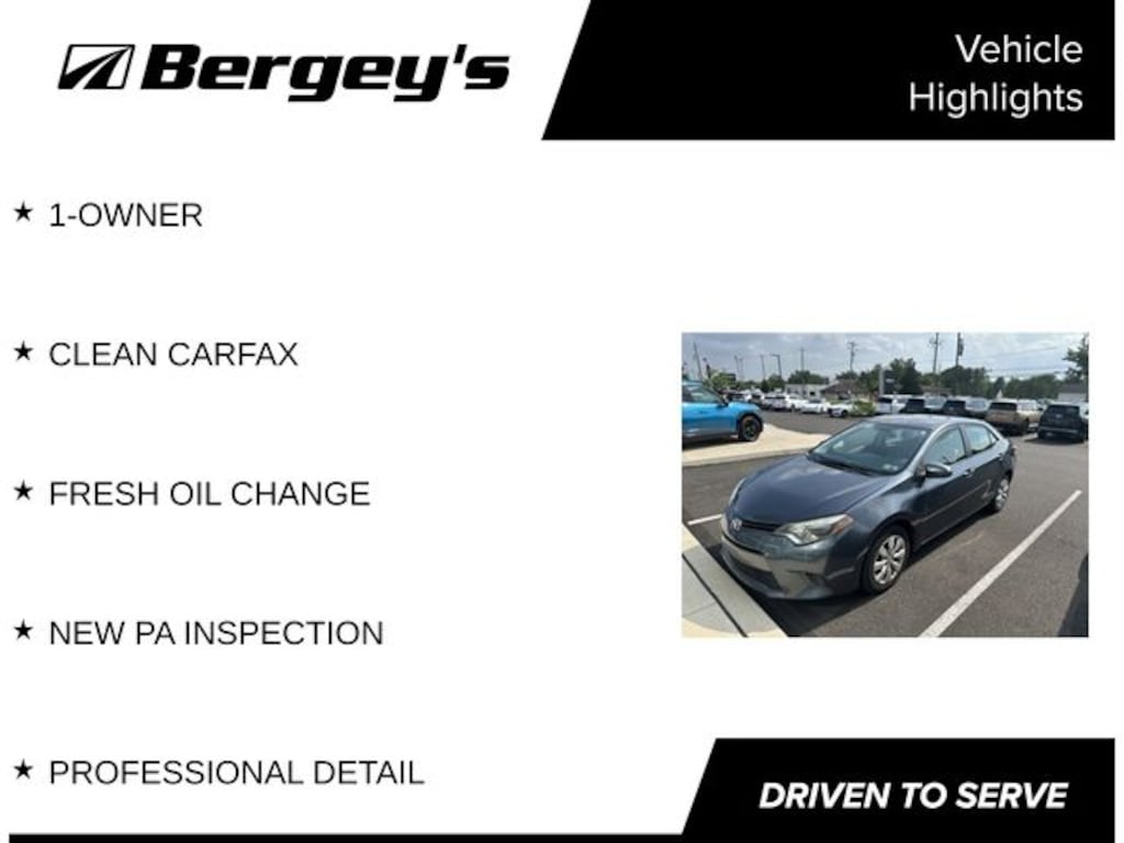 Used 2016 Toyota Corolla LE Sedan