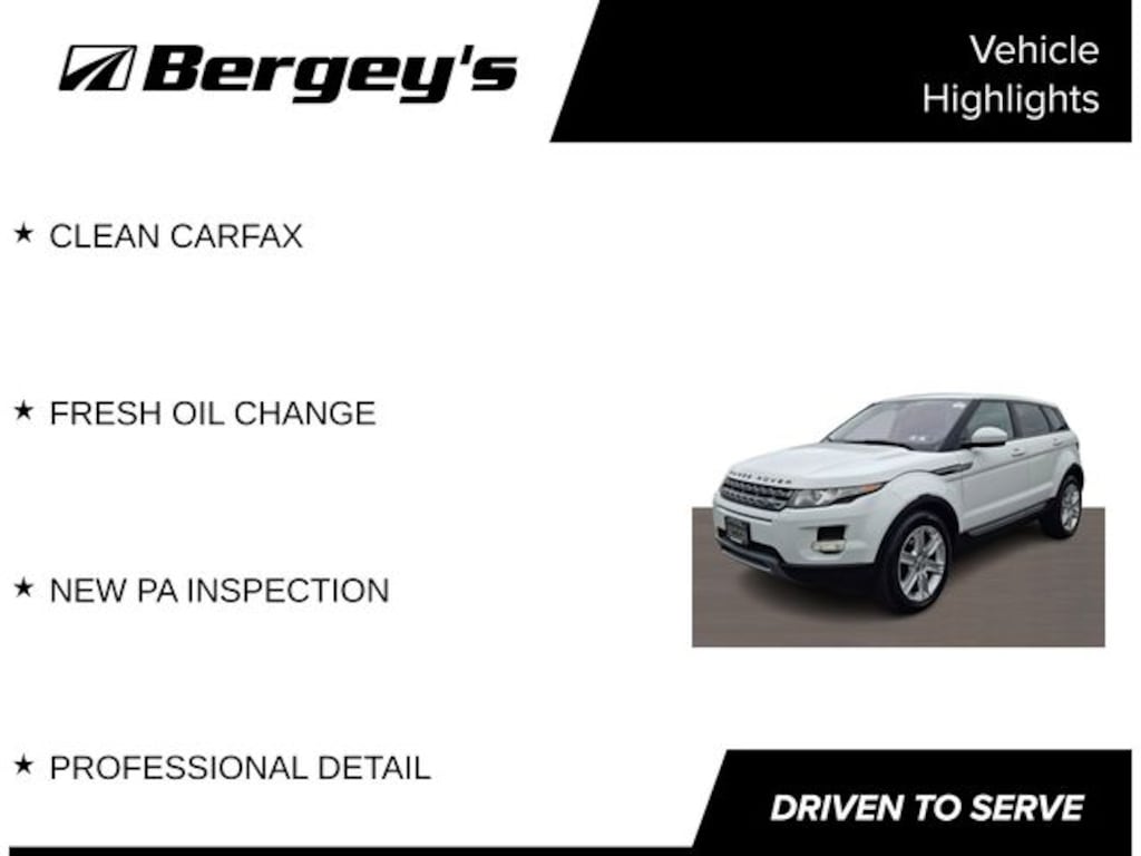 Used 2014 Land Rover Range Rover Evoque Pure SUV