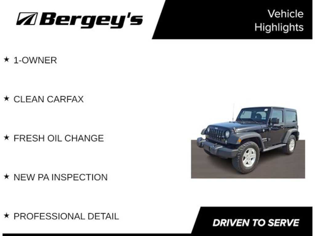 Used 2017 Jeep Wrangler Sport SUV