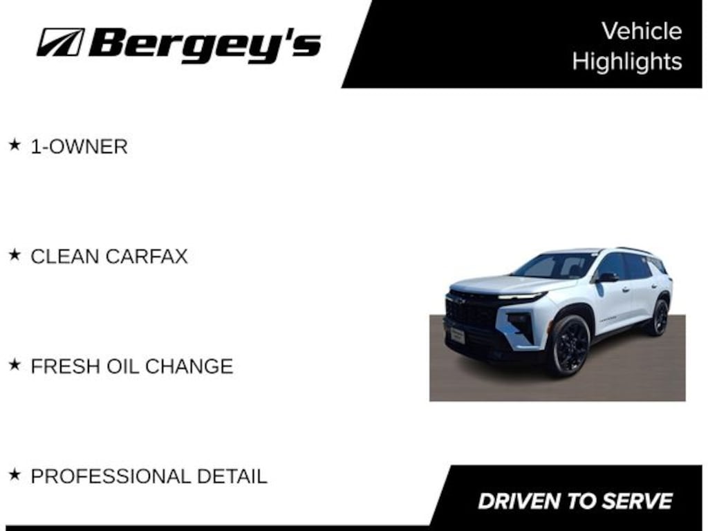 Used 2026 Chevrolet Traverse RS SUV