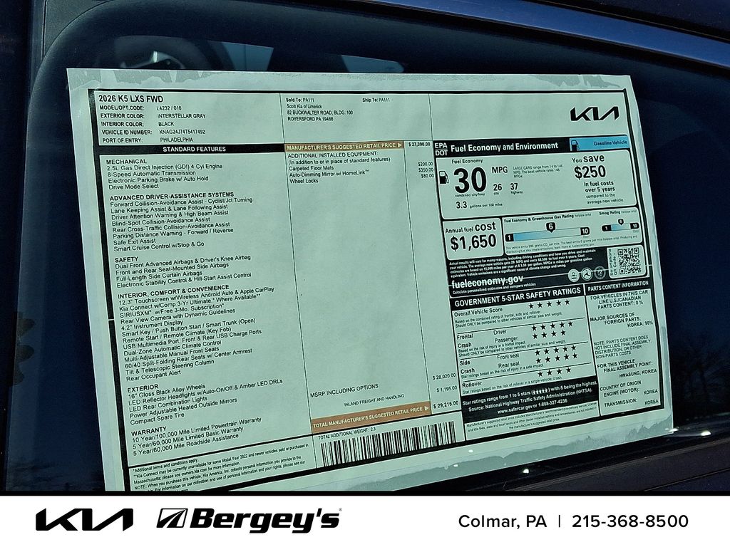 2026 Kia K5 LXS - Photo 21