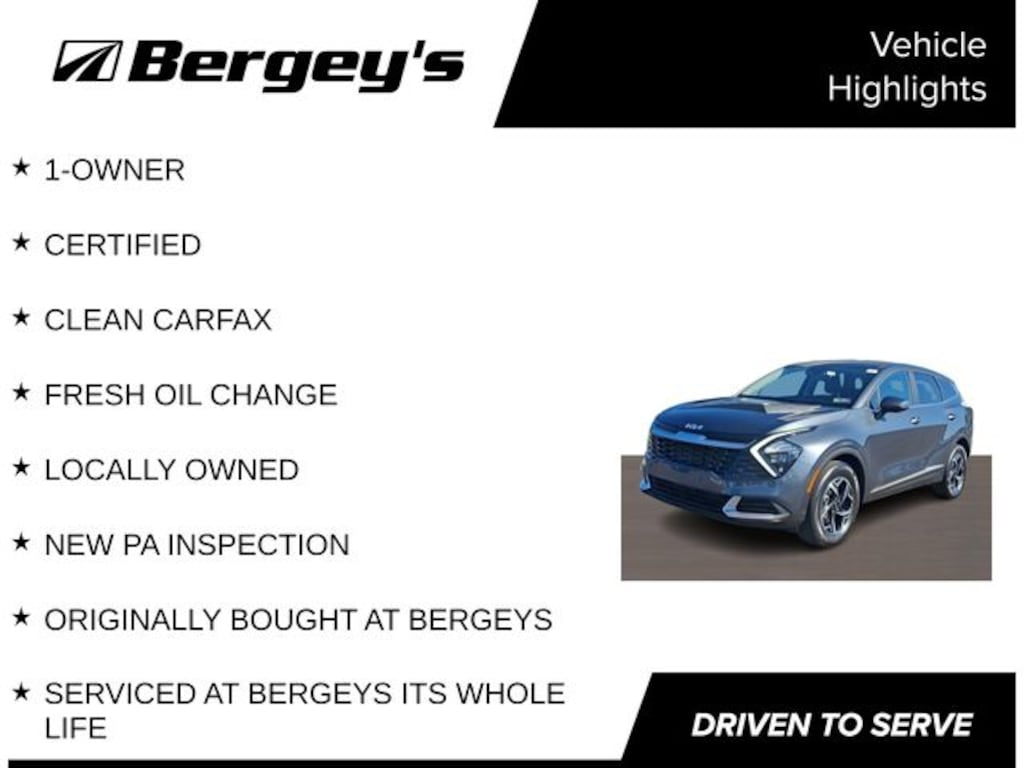 Certified 2023 Kia Sportage LX SUV