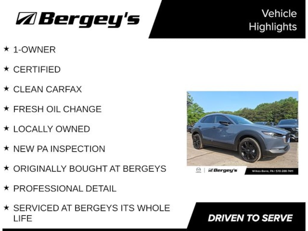 Certified 2025 Mazda CX-30 2.5 S Carbon Edition SUV