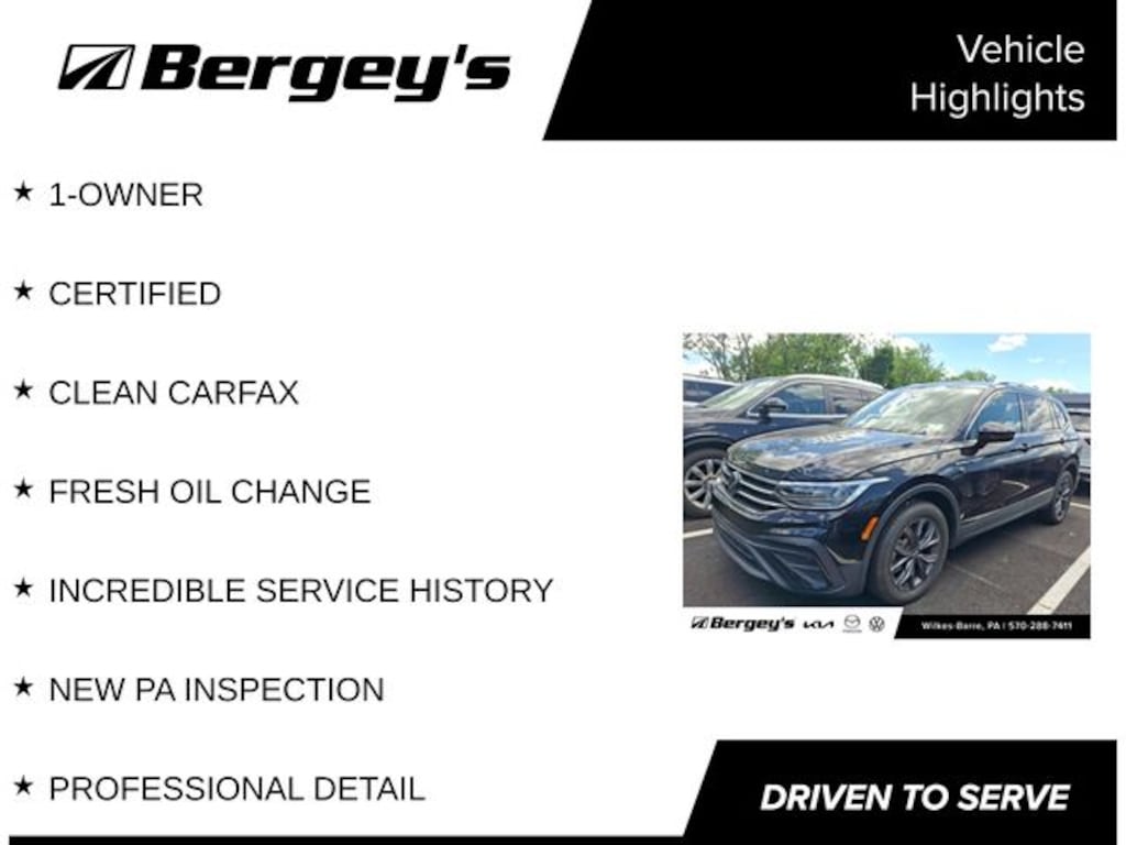 Certified 2022 Volkswagen Tiguan 2.0T SE SUV
