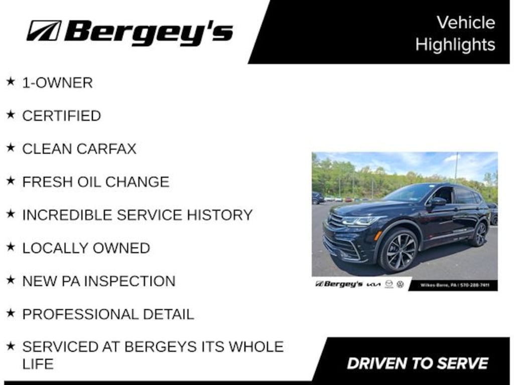 Certified 2024 Volkswagen Tiguan 2.0T SEL R-Line SUV