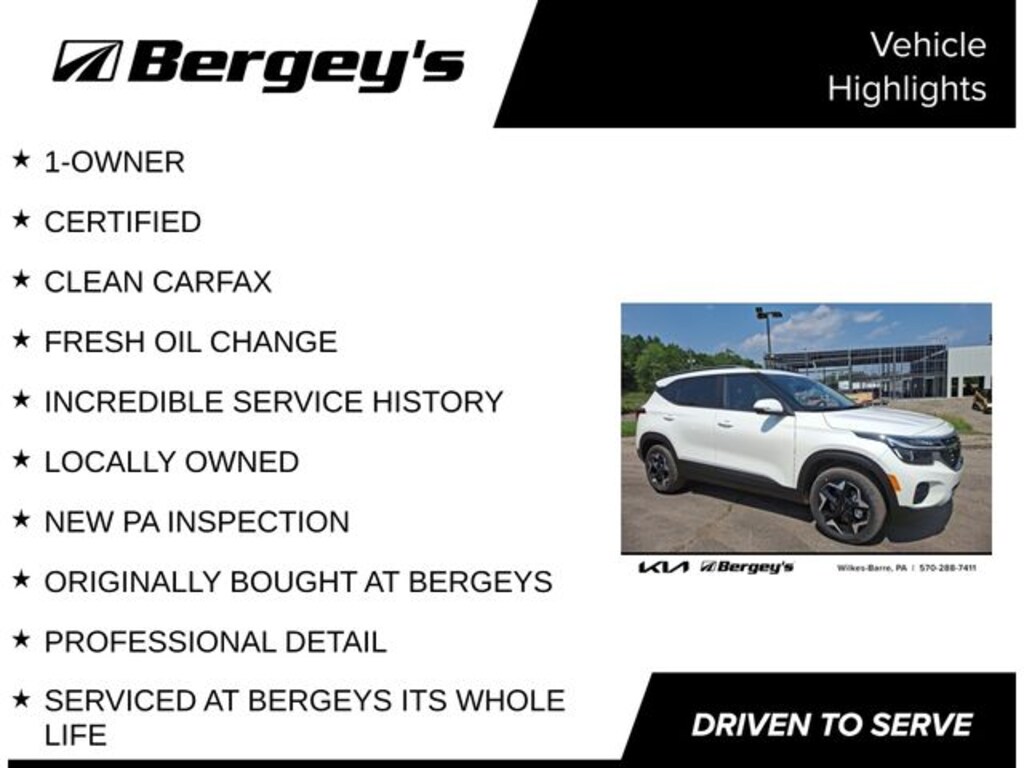 Certified 2025 Kia Seltos S SUV