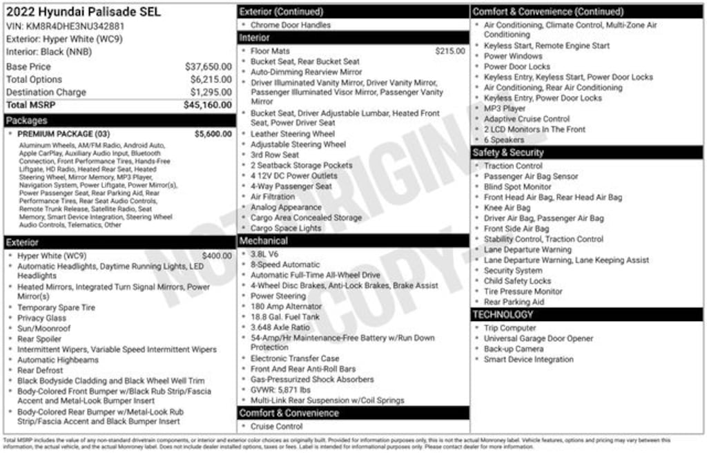 Used 2022 Hyundai Palisade SEL SUV