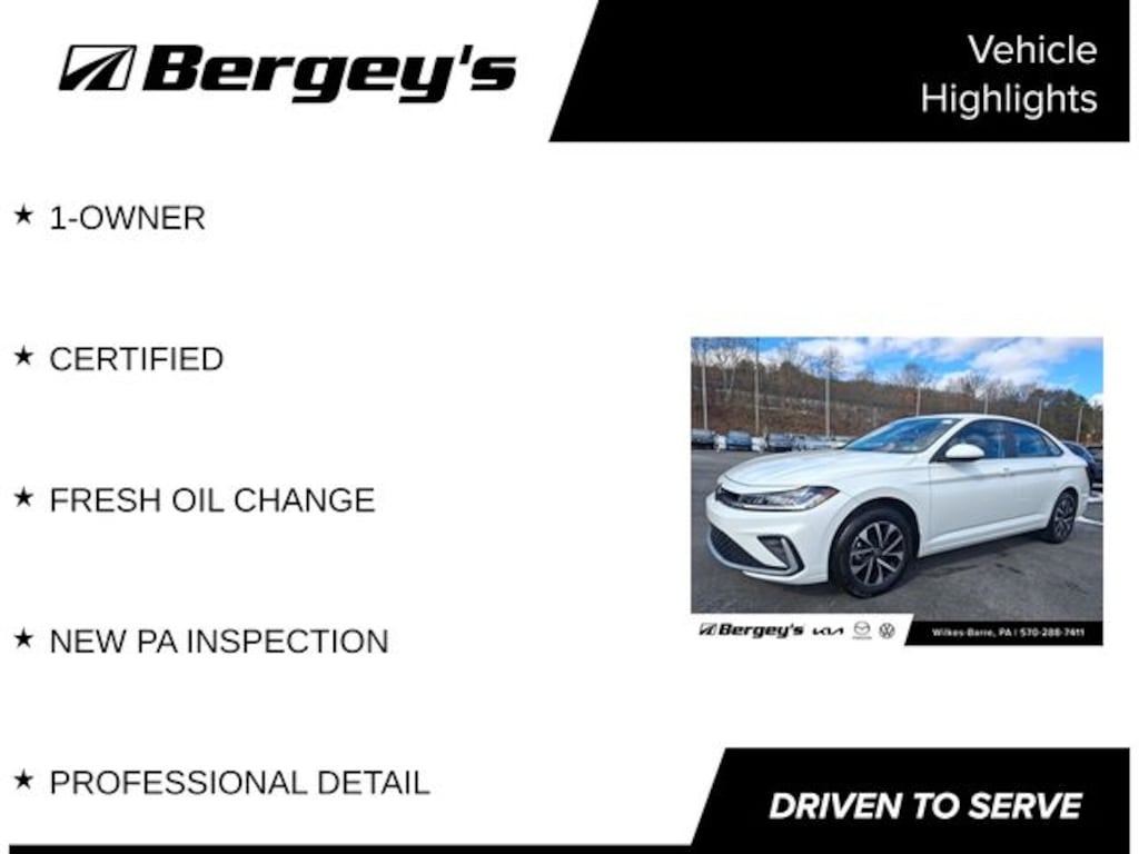 Certified 2025 Volkswagen Jetta 1.5T S Sedan