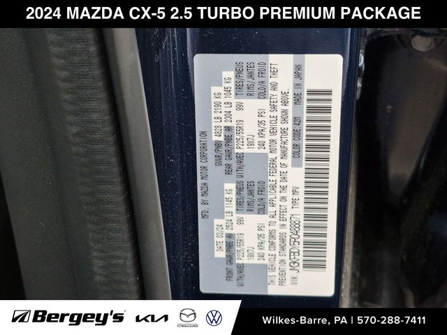 2024 Mazda CX-5 2.5 Turbo Premium SUV | Deep Crystal Blue Mica
