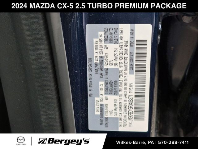 2024 Mazda CX-5 2.5 Turbo Premium SUV | Deep Crystal Blue Mica
