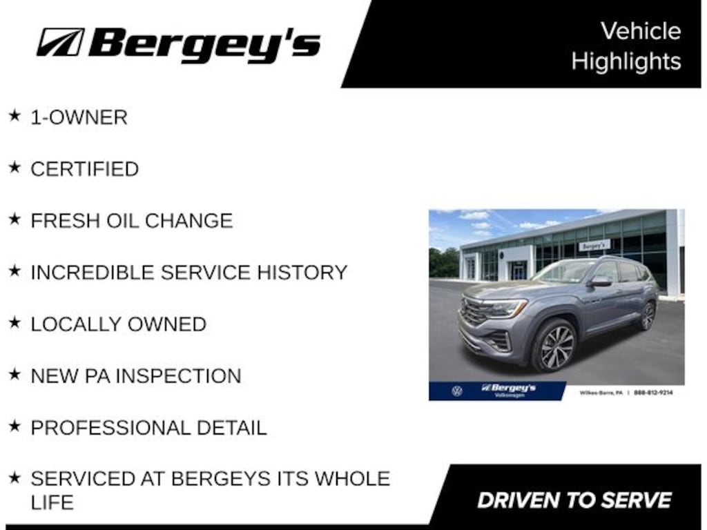 Certified 2024 Volkswagen Atlas 2.0T SEL Premium R-Line SUV