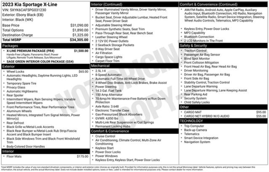 Certified 2023 Kia Sportage X-Line SUV