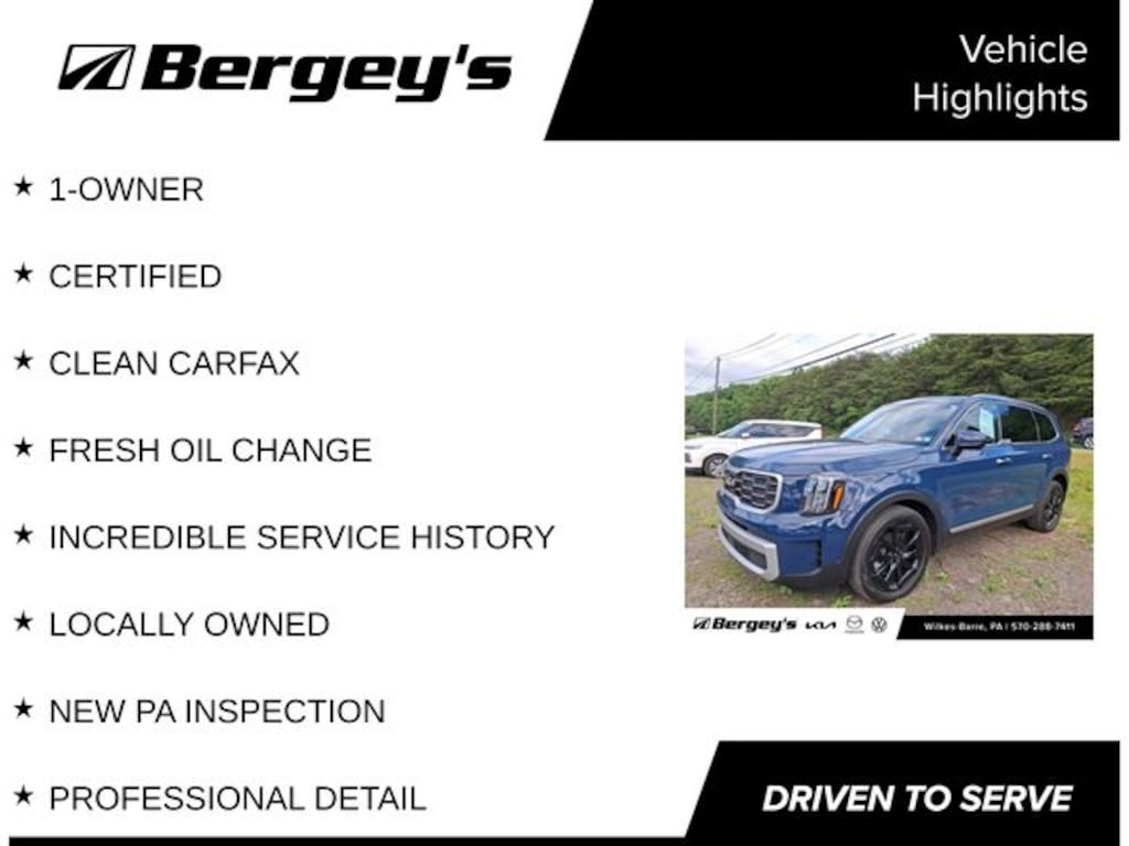 Certified 2024 Kia Telluride S SUV