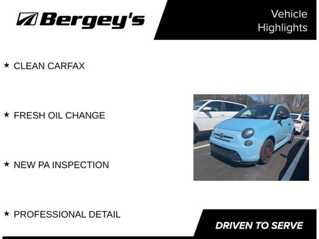 Used 2016 FIAT 500e Battery Electric Hatchback