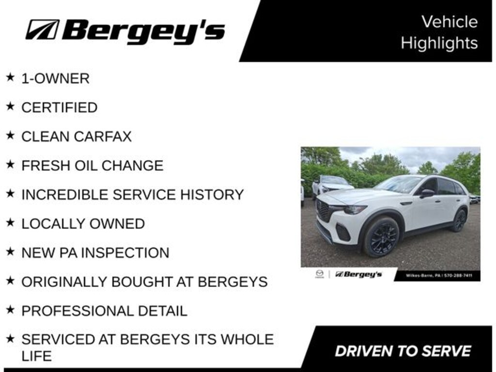 Certified 2025 Mazda CX-70 3.3 Turbo Premium SUV