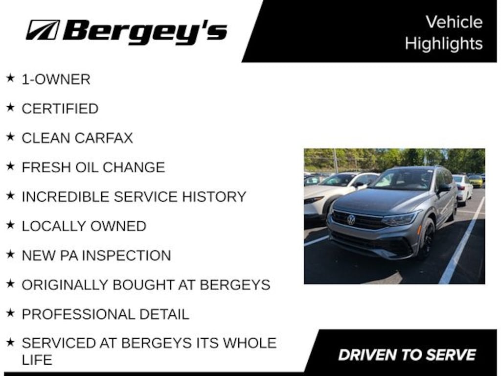Certified 2024 Volkswagen Tiguan 2.0T SE R-Line Black SUV