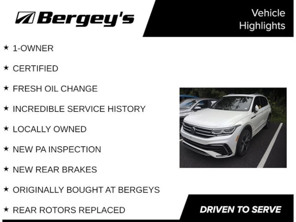 Certified 2022 Volkswagen Tiguan 2.0T SEL R-Line SUV