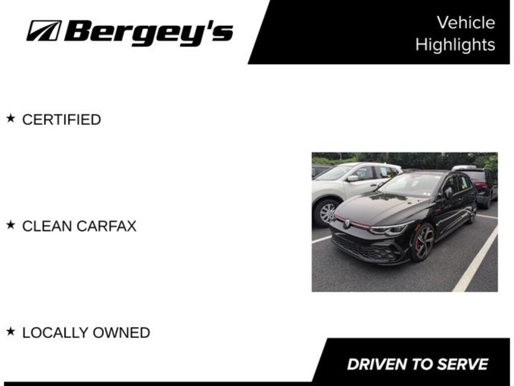 Certified 2024 Volkswagen Golf GTI 2.0T SE Hatchback