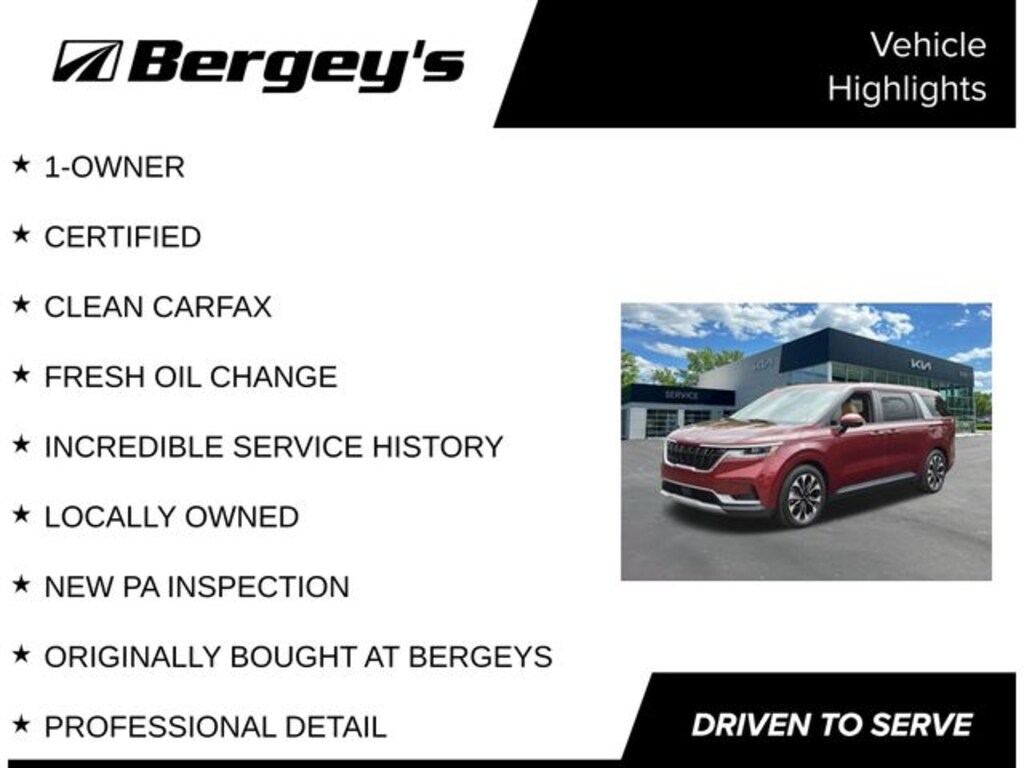 Certified 2024 Kia Carnival EX Minivan/Van