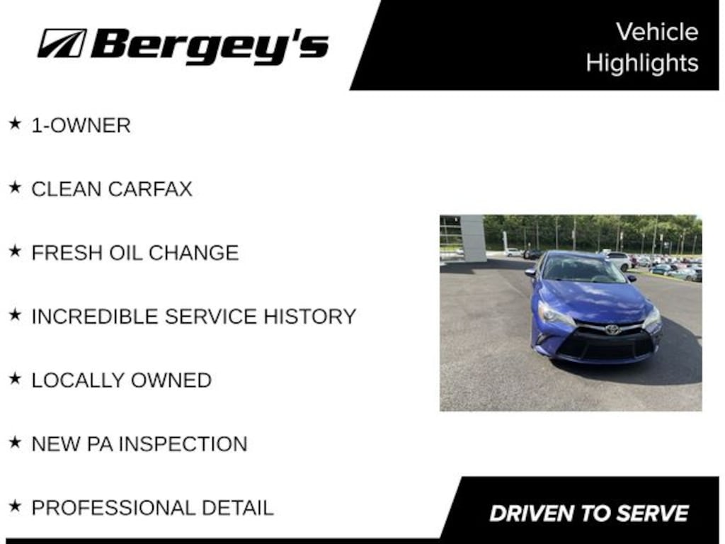 Used 2016 Toyota Camry XSE Sedan