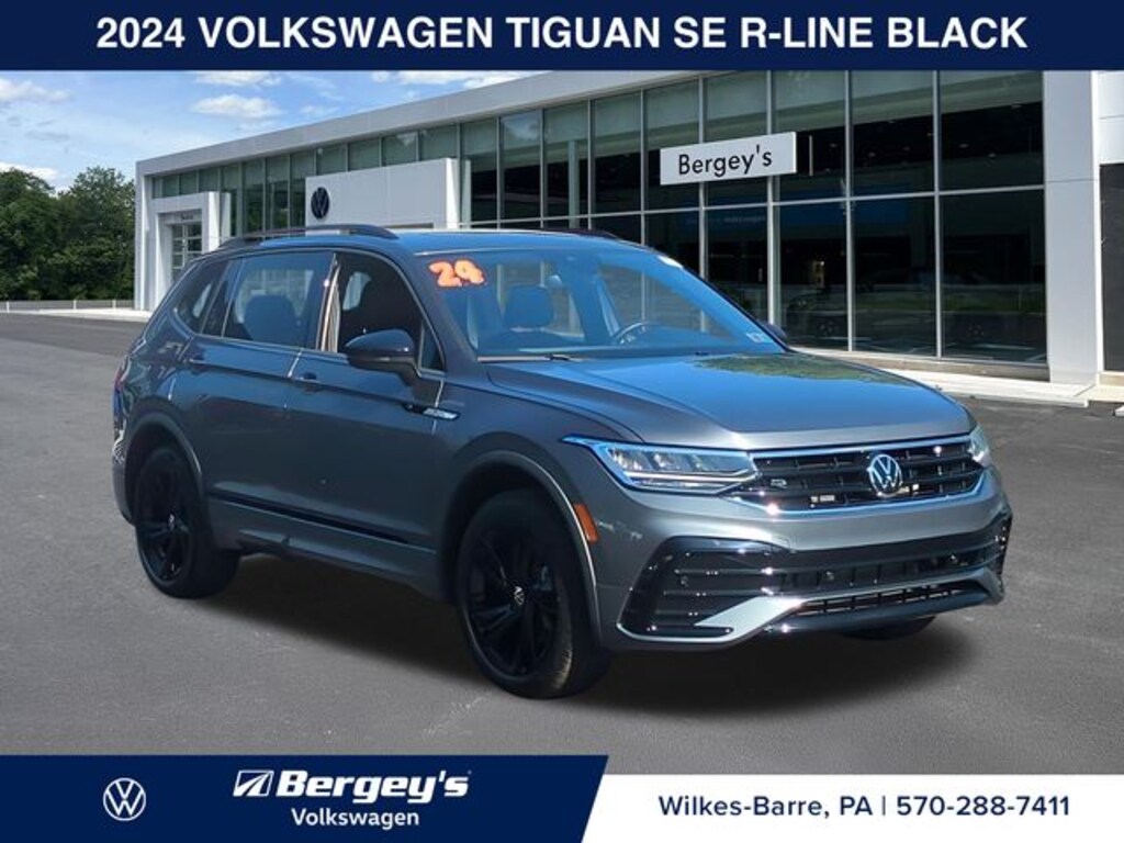 Certified 2024 Volkswagen Tiguan 2.0T SE R-Line Black SUV