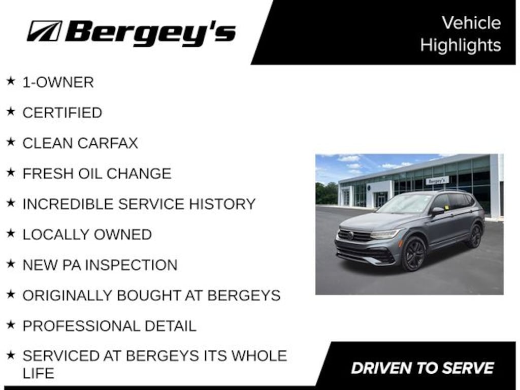 Certified 2022 Volkswagen Tiguan 2.0T SE R-Line Black SUV