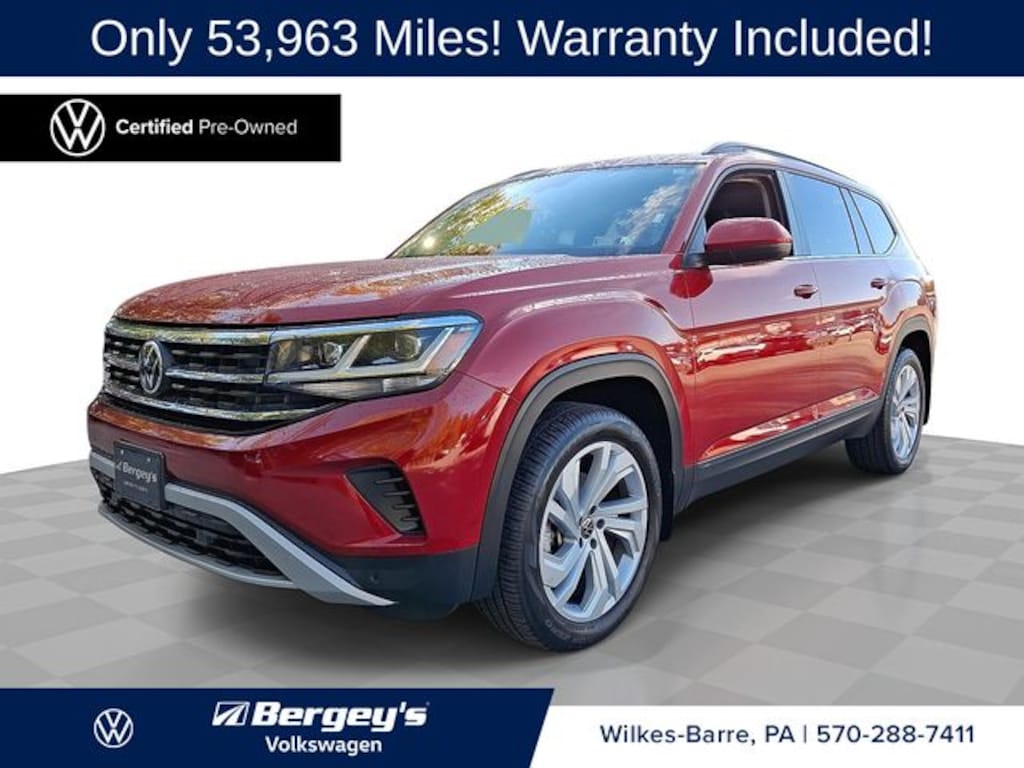 Certified 2022 Volkswagen Atlas 3.6L V6 SE w/Technology SUV