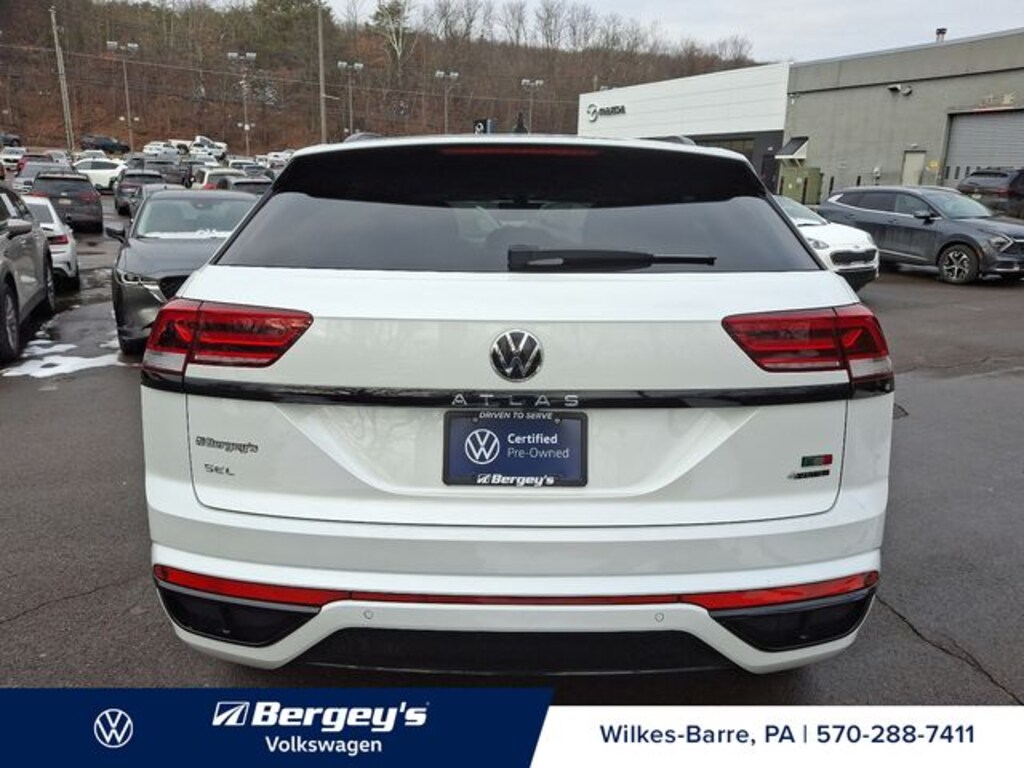 Certified 2025 Volkswagen Atlas Cross Sport 2.0T SEL R-Line Black SUV