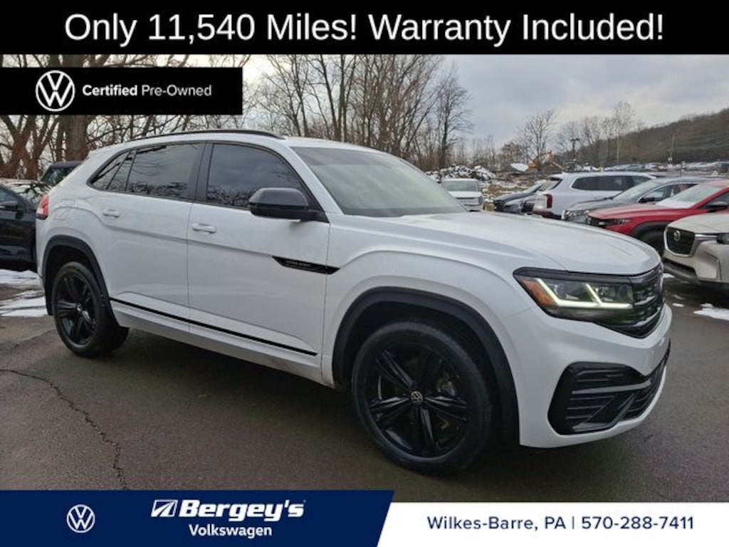 Certified 2025 Volkswagen Atlas Cross Sport 2.0T SEL R-Line Black SUV